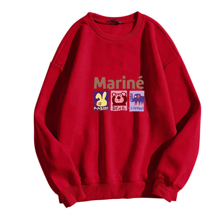 Women's cozy sweatshirt with animal motifs Lisslune