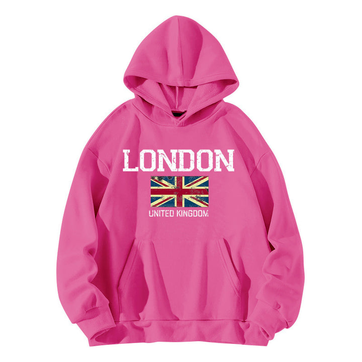 Women's hoodie in urban London style with kangaroo pocket and comfortable fit Lisslune