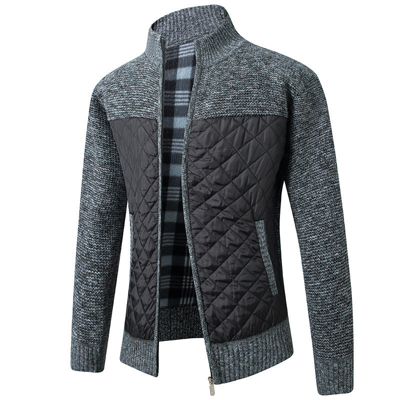 Men's quilted casual jacket with structured sleeves Lisslune