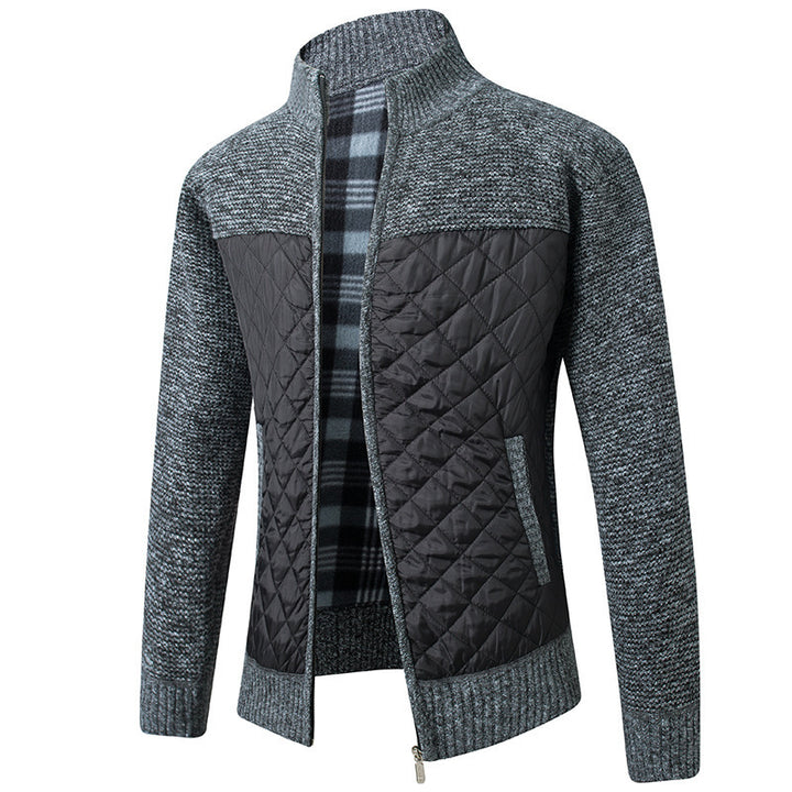 Men's quilted casual jacket with structured sleeves Lisslune