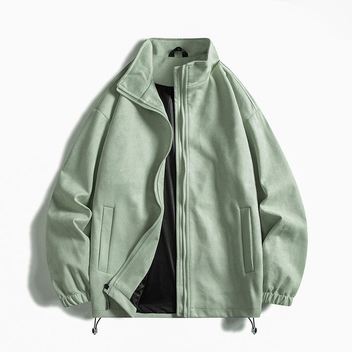 Men's fleece jacket with elastic cuffs and practical pockets Lisslune