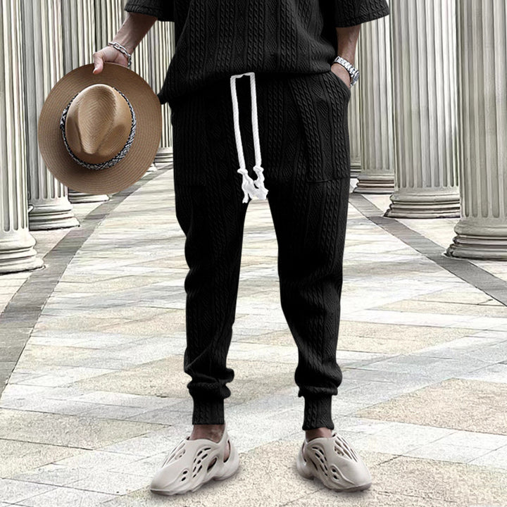 Men's urban leisure outfit with textured fabric quality Lisslune
