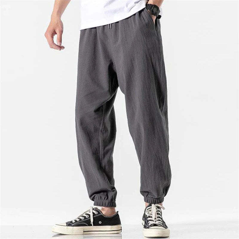 Men's Comfortable Jogging Pants with Elastic Waistband and Side Pockets Lisslune