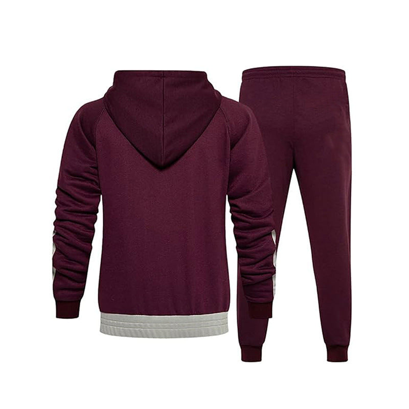 Men's sporty tracksuit with contrasting design and elastic cuffs Lisslune