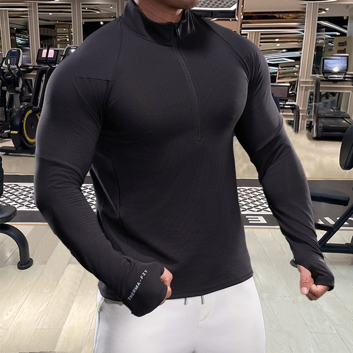 Men's Breathable Functional Shirt with Half Zipper Lisslune
