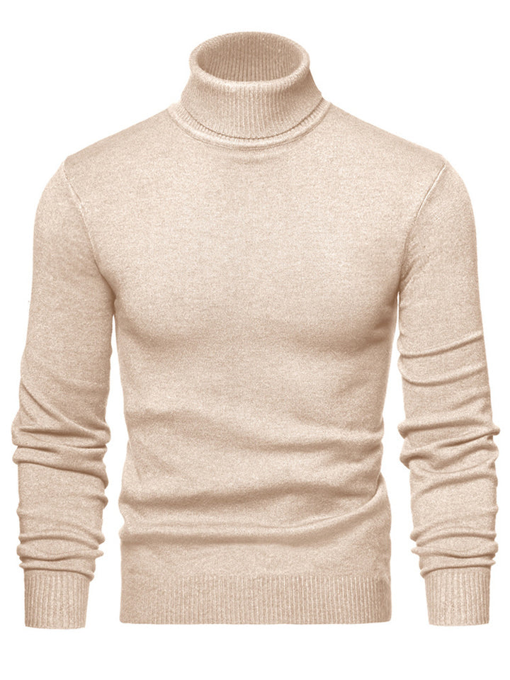 Men Timeless Turtleneck Sweater made of Soft Wool Lisslune
