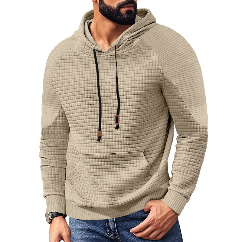 Men's modern hoodie with unique texture Lisslune