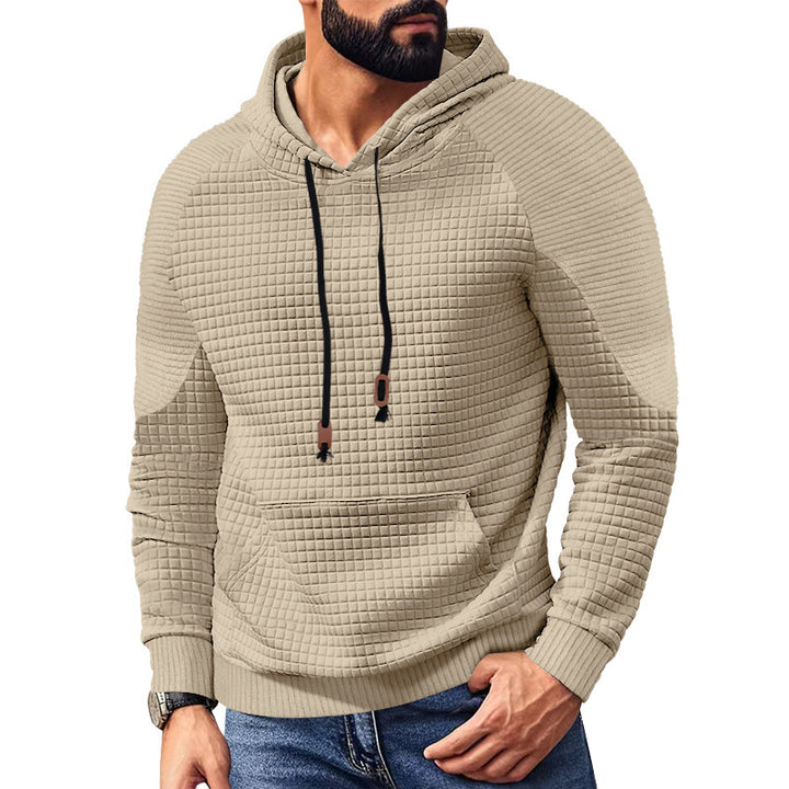 Men's modern hoodie with unique texture Lisslune