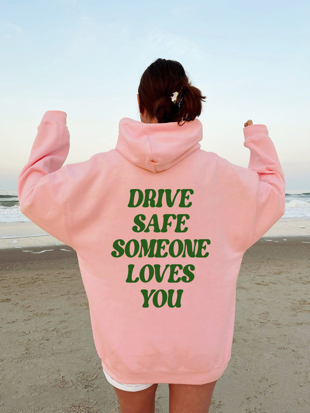 Women's hoodie sweatshirt with inspiring lettering and casual fit Lisslune