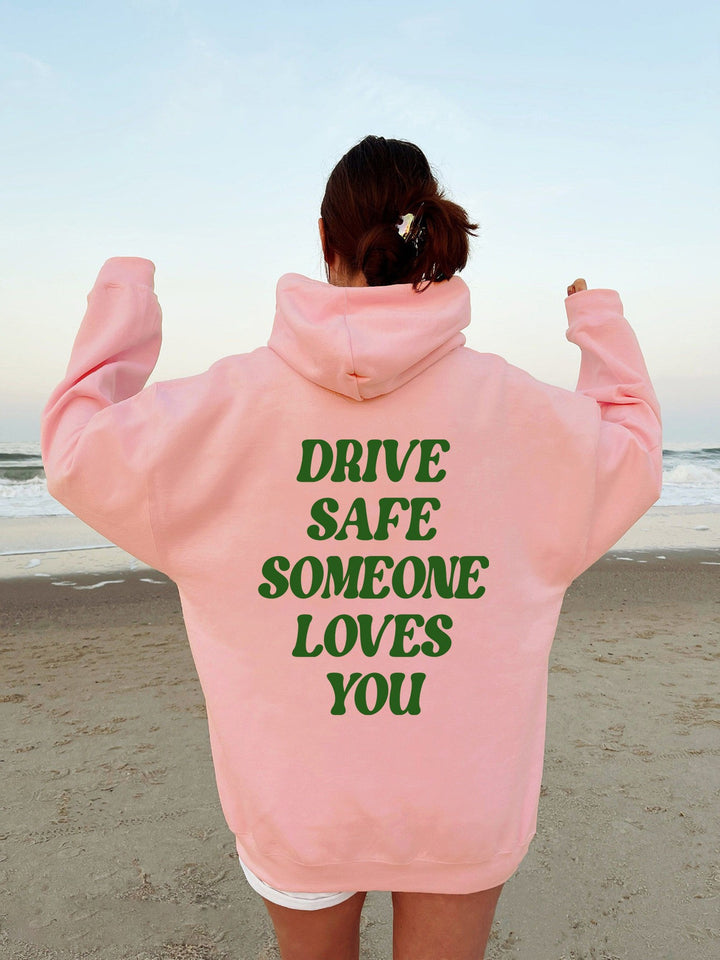 Women's hoodie sweatshirt with inspiring lettering and casual fit Lisslune