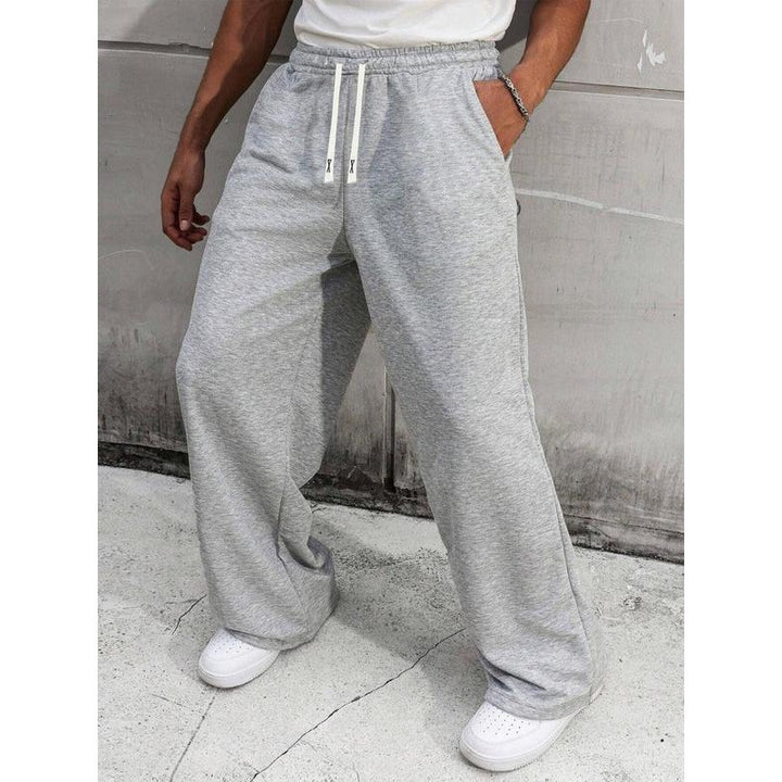 Men's loose fitness pants with elastic waistband and practical pockets Lisslune