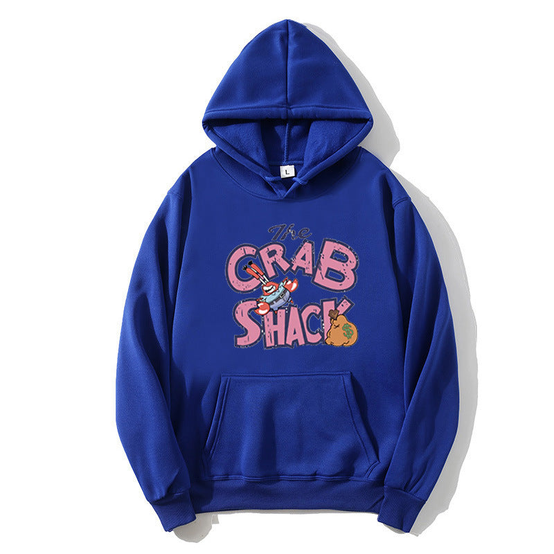 Women hoodie with creative crab motif Lisslune