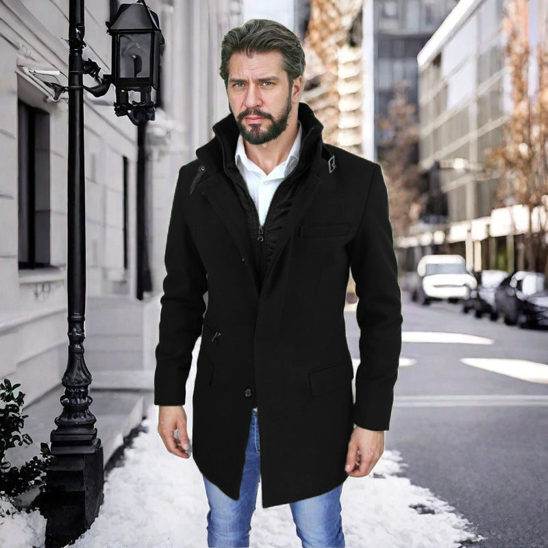 Men's stylish and functional transitional coat with removable inner jacket Lisslune