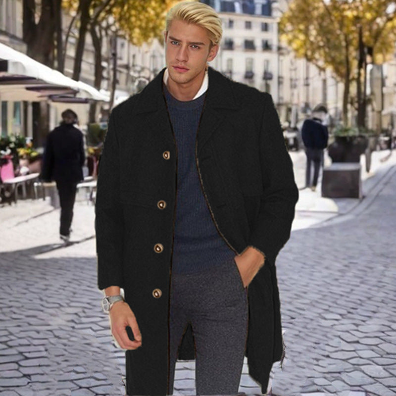 Men's elegant wool coat Lisslune