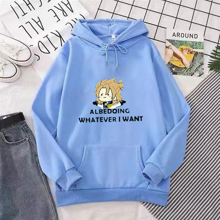 Women’s hoodie with artistic graphic design and motivating lettering Lisslune