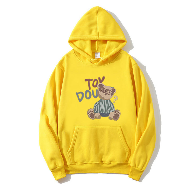 Womens hoodie with playful bear motif Lisslune