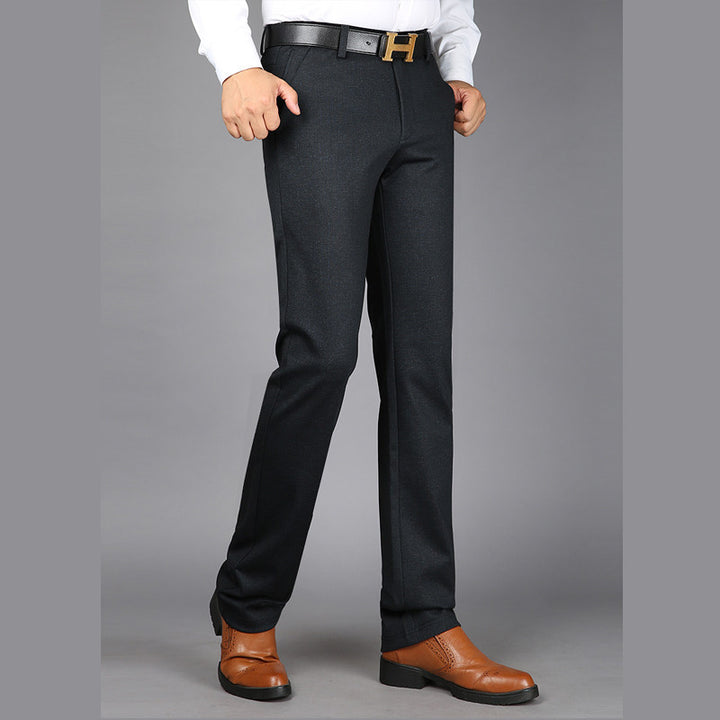 Men's elegant stretch pants with innovative pocket design Lisslune