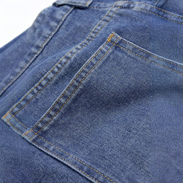 Ladies fashionable high-waist jeans with wide legs Lisslune