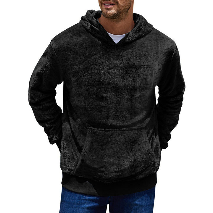 Men's hoodie made of soft fleece with practical pockets Lisslune