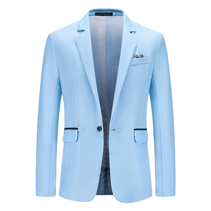 Men's Elegant Suit Blazer with Fine Structure and Modern Cut Lisslune