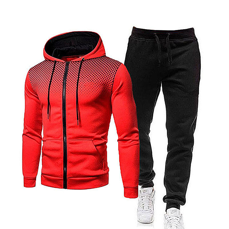 Men's sporty hoodie and jogging pants set with breathable technology Lisslune