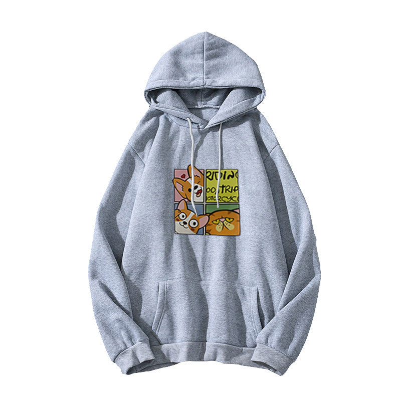 Women's Hoodie with Cute Dog Design Lisslune