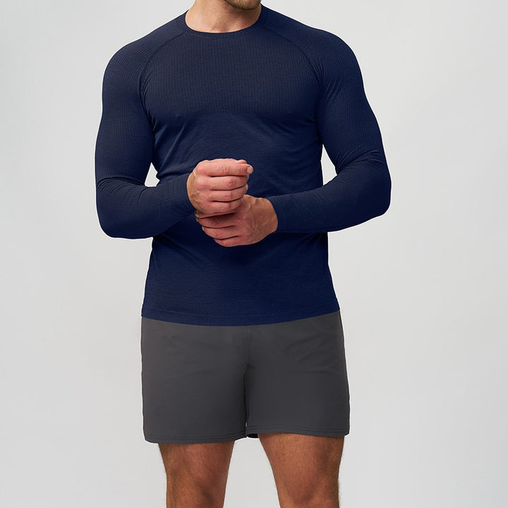 Men's Athletic Long-Sleeve Compression Shirt Lisslune