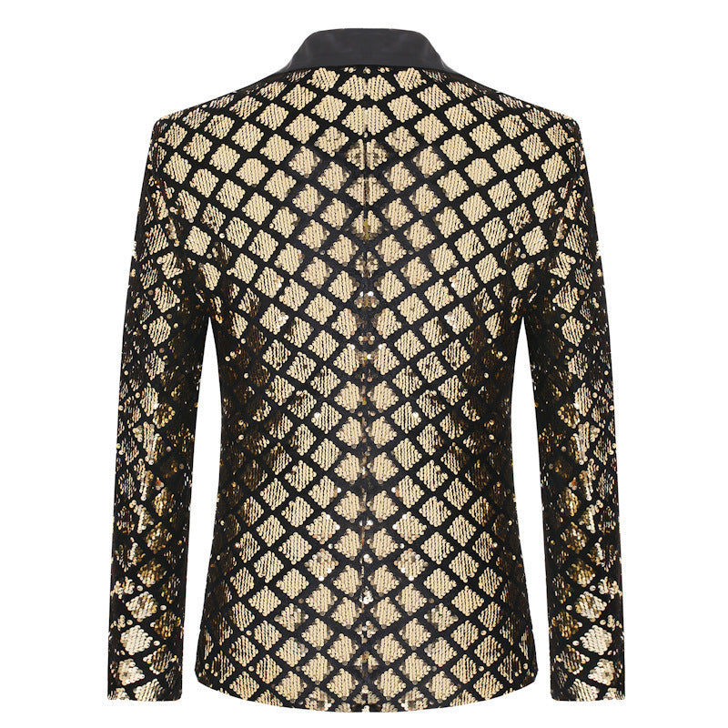 Men's Glamorous Sequin Blazer Lisslune