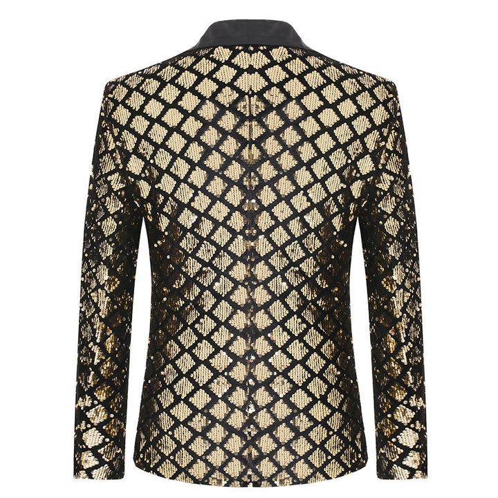 Men's Glamorous Sequin Blazer Lisslune