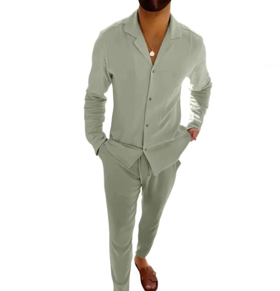 Men's Luxurious Pajama Set made of Breathable Material Lisslune
