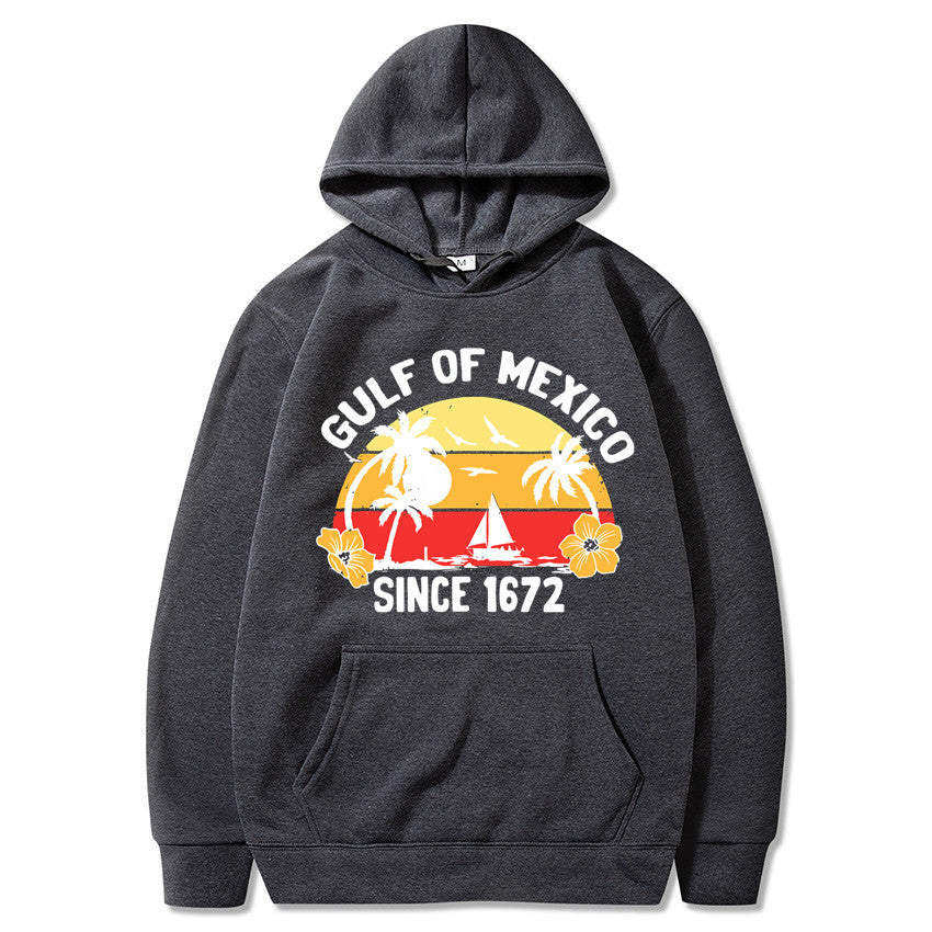 Women's hoodie with creative beach motif and high-quality fabric Lisslune