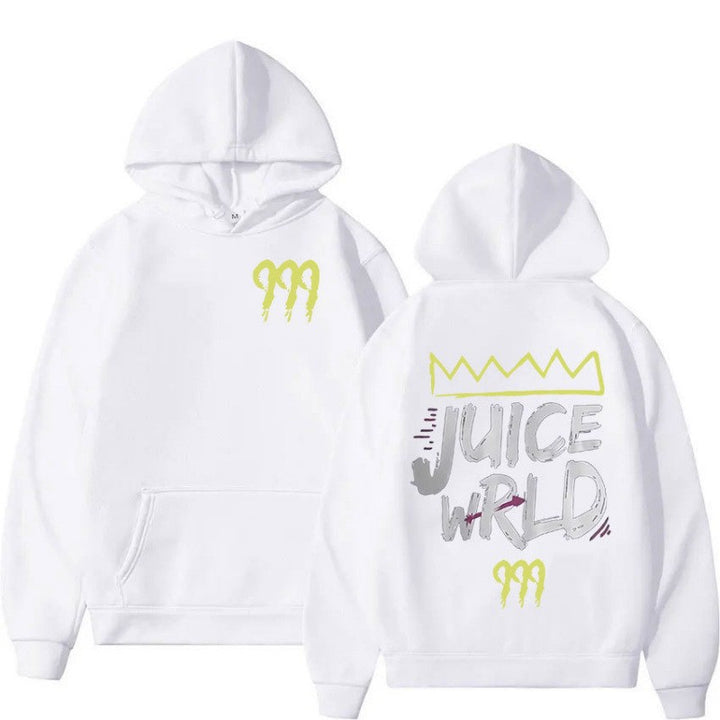 Women's hoodie with modern kangaroo pocket design and striking graphic print Lisslune