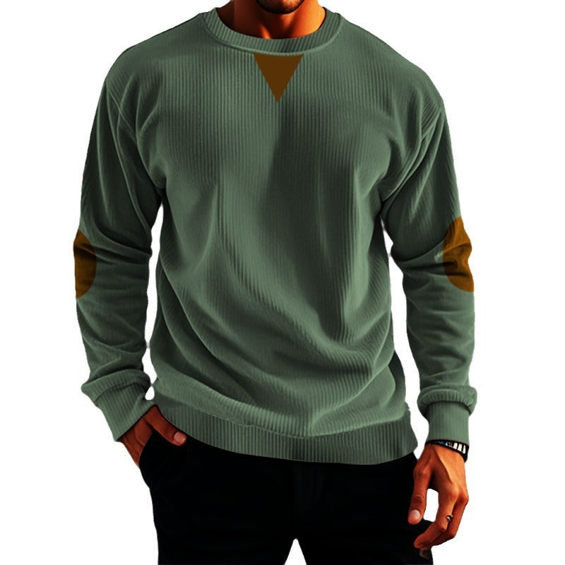 Men's casual knit sweater with accent details and comfortable fit Lisslune
