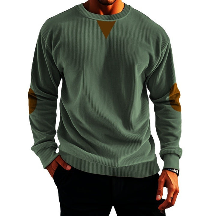 Men's casual knit sweater with accent details and comfortable fit Lisslune