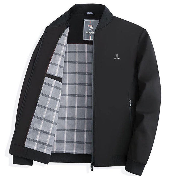 Men's Sporty Bomber Jacket with Light Inner Lining Lisslune