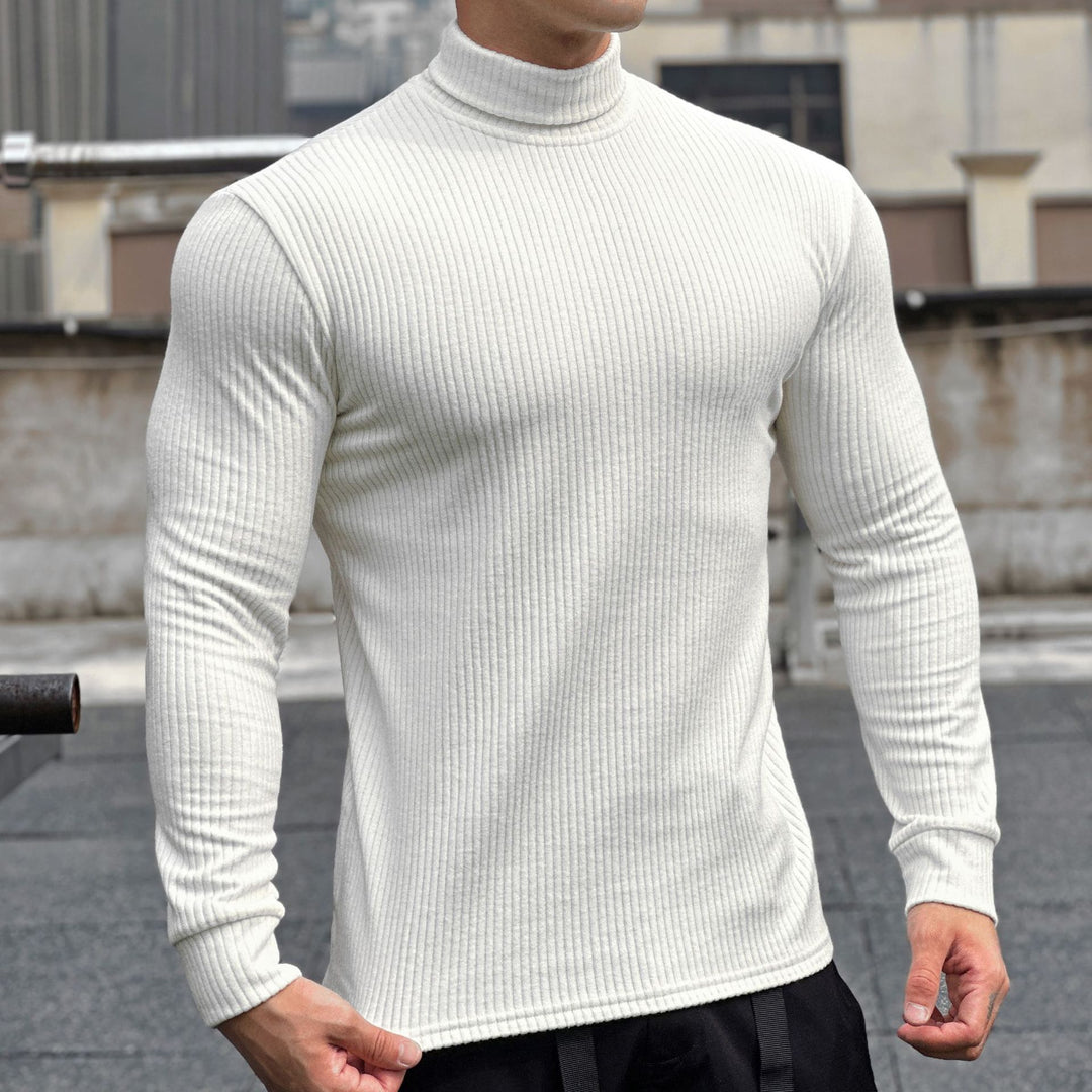 Men's elegant long-sleeve shirt with fashionable ribbed texture Lisslune