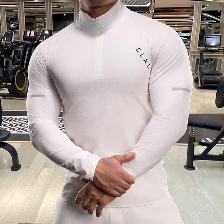 Men's functional jacket with half zip and breathable inserts Lisslune