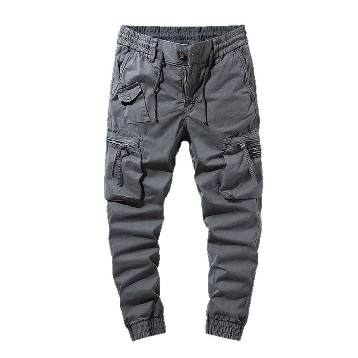 Men's cargo pants with practical side pockets and elastic waistband Lisslune