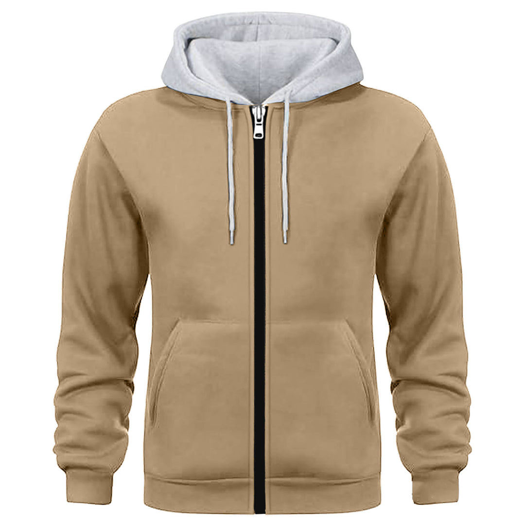 Men's Sporty Hoodie Jacket with Innovative Inner Lining Processing Lisslune