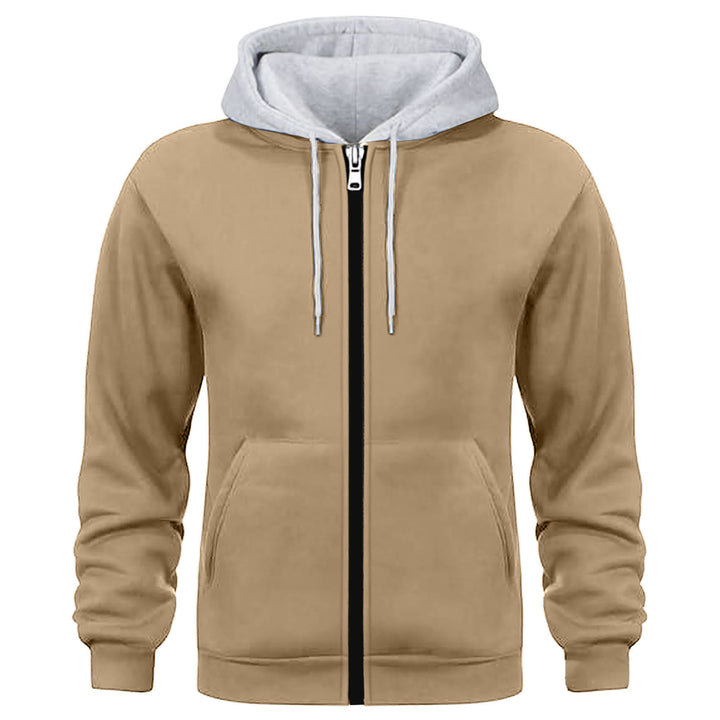 Men's Sporty Hoodie Jacket with Innovative Inner Lining Processing Lisslune