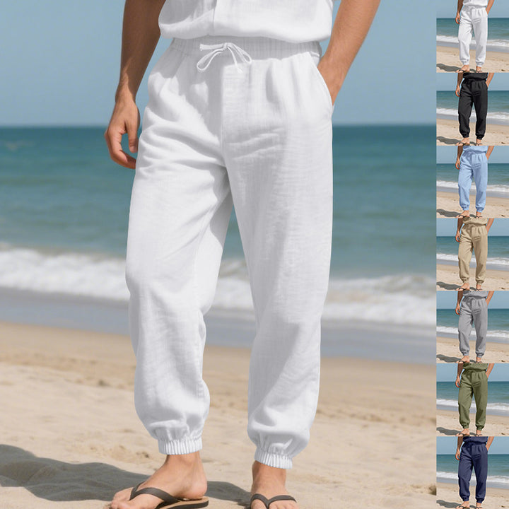 Men's lightweight harem pants made of breathable material with side pockets Lisslune