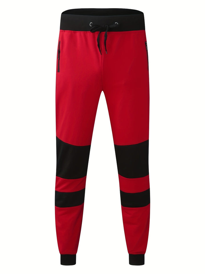 Men's sporty jogging pants with stylish contrast details Lisslune