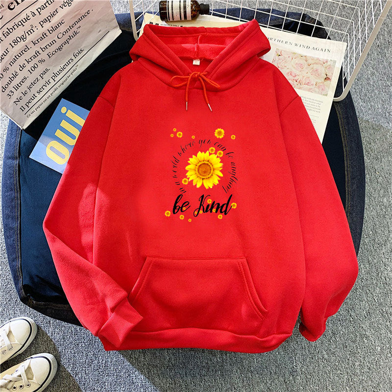 Women's hoodie with inspiring sunflower design Lisslune