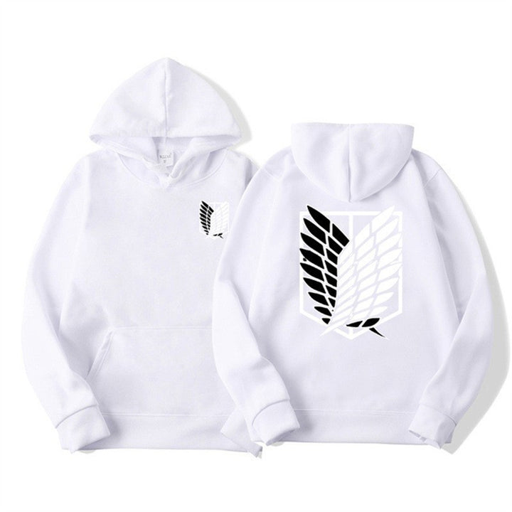 Women's hooded sweatshirt with modern anime design and practical kangaroo pocket Lisslune