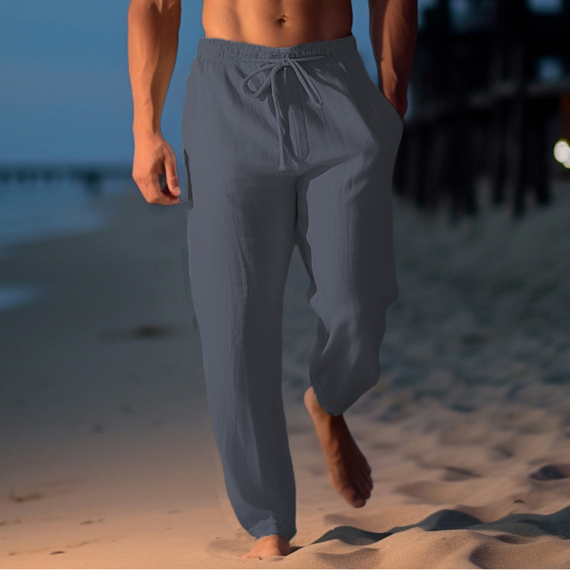 Men's breathable beach pants with adjustable waistband Lisslune
