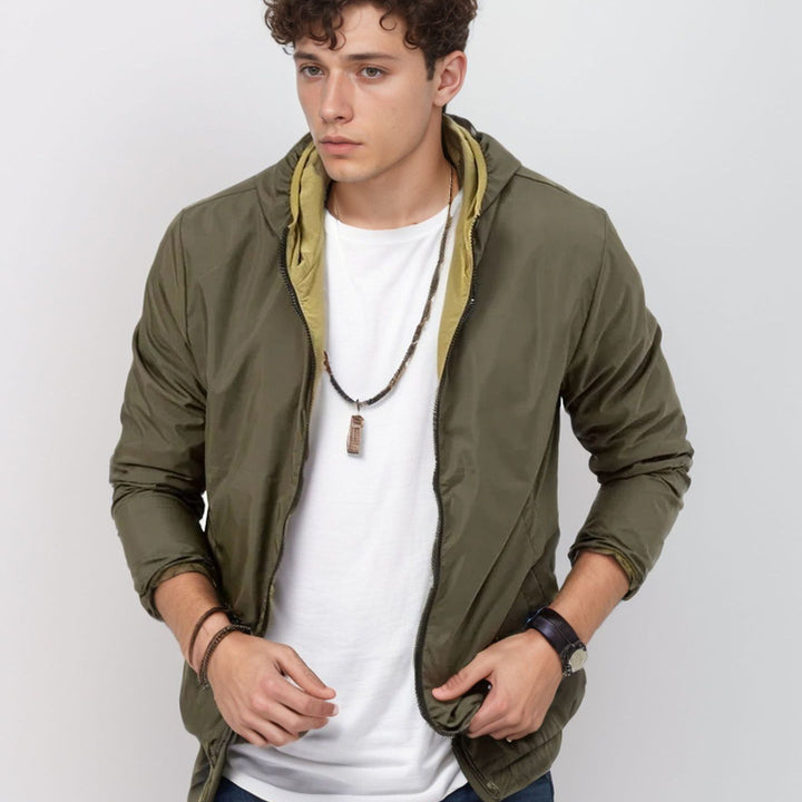Men's windproof transitional jacket with practical pockets Lisslune