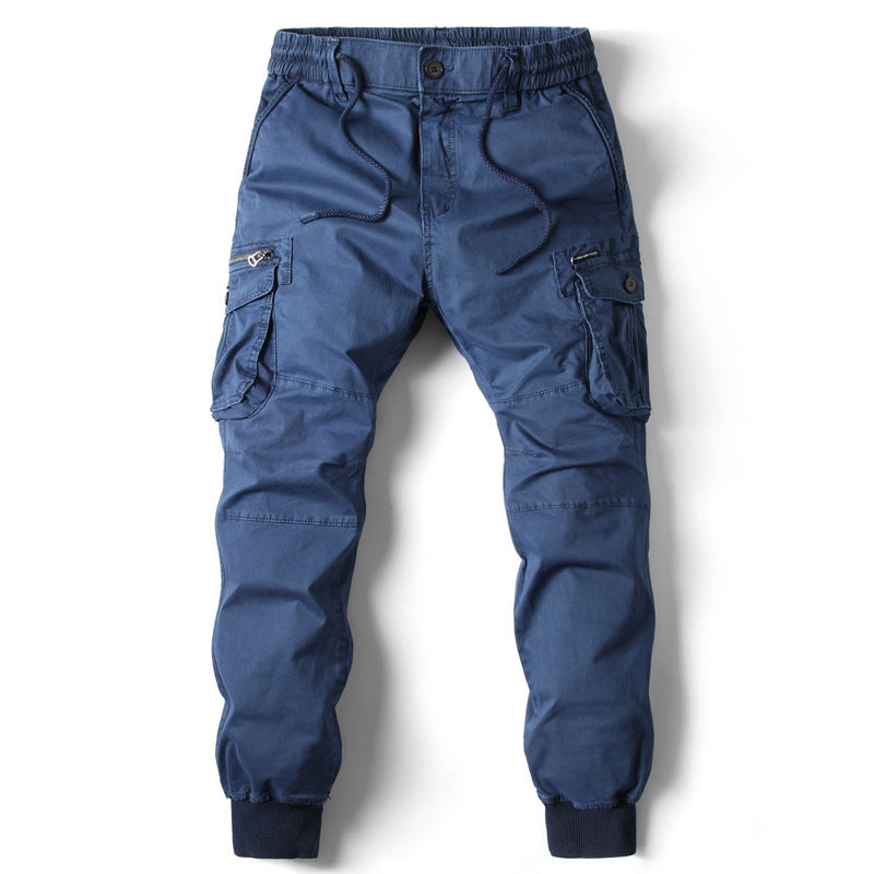 Men's cargo pants with practical pockets and elastic waistband Lisslune