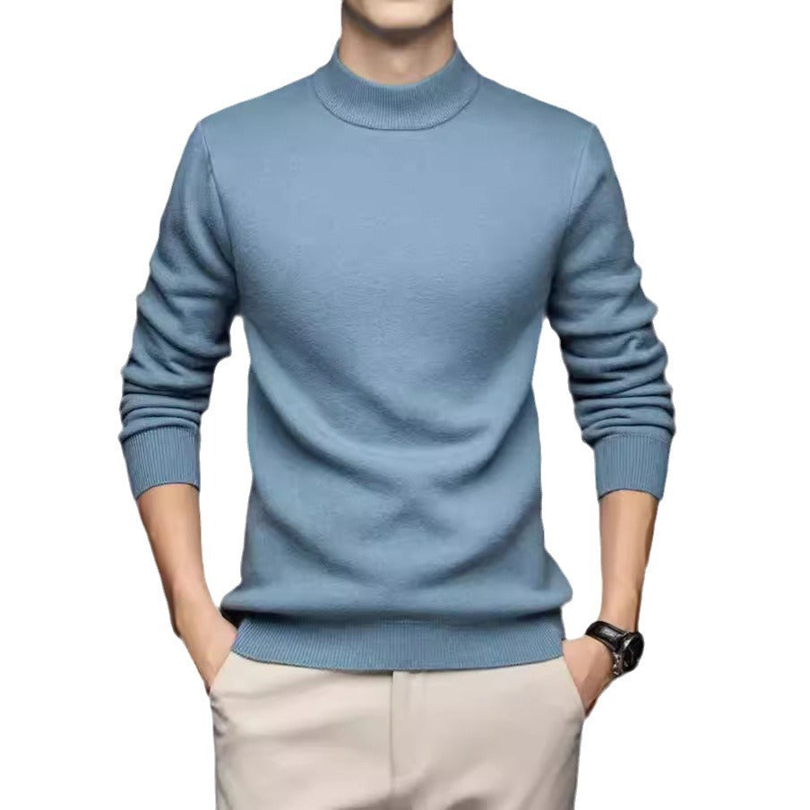 Men's fine turtleneck sweater made of high-quality cotton Lisslune