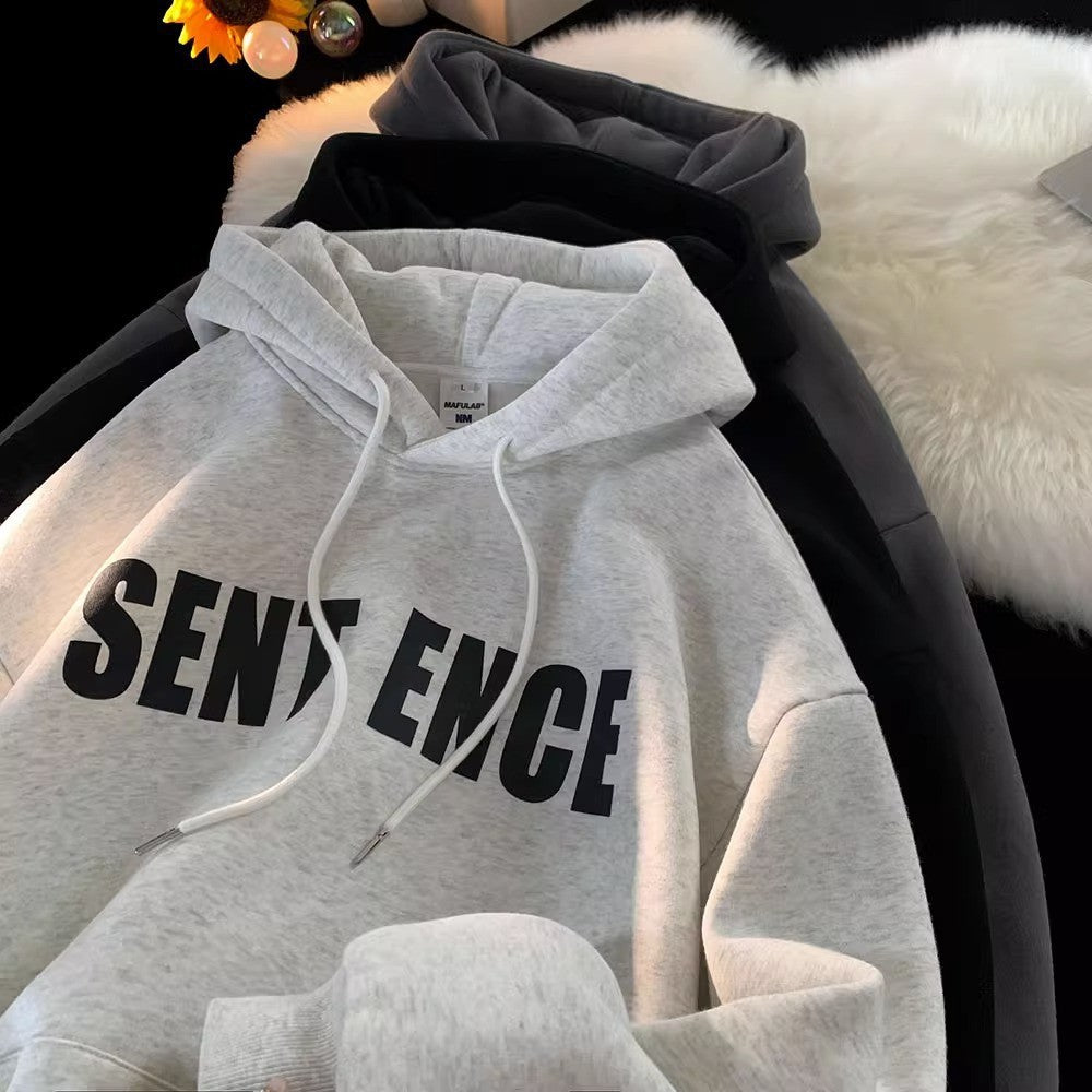 Women's hoodie with eye-catching lettering and casual design Lisslune