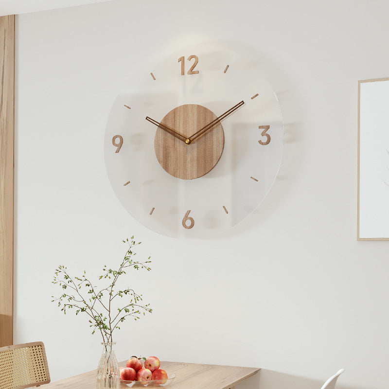 Lisslune | Nordic Design Wall Clock made of Wood - Stylish & Silent